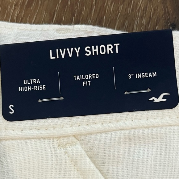 Hollister White Linen Livvy Short (NWT) - Picture 3 of 6